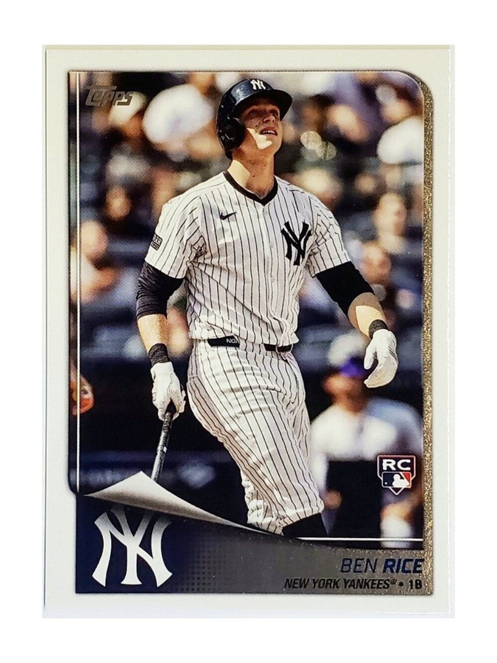 BEN RICE ROOKIE "FLAGSHIP COLLECTION" 2025 TOPPS #71, NEW YORK YANKEES